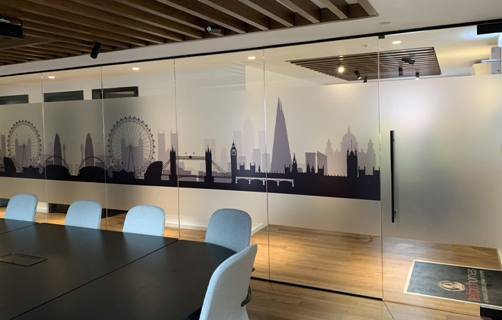 Clear Modern Glass Partitioning Supplies, South East, London, UK