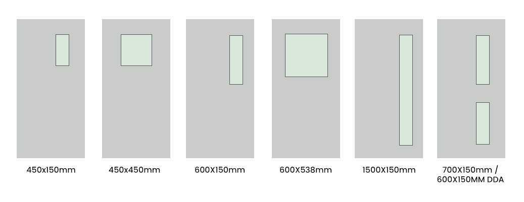 Vison panels for partition doors
